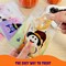 Wrapables Transparent Self-Adhesive 4" x 4" Candy and Cookie Bags for Party Favors, Trick or Treating (100pcs), Halloween
